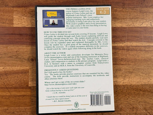 Memoria Press Prima Latina Instructional DVD