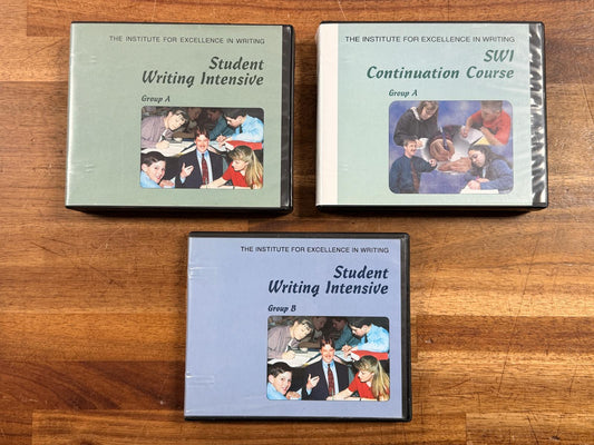 IEW Student Writing Intensive Continuation Courses – Group A & B DVD Sets