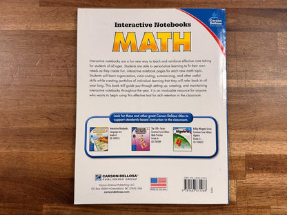 Carson Dellosa Interactive Notebooks Math Grade 6