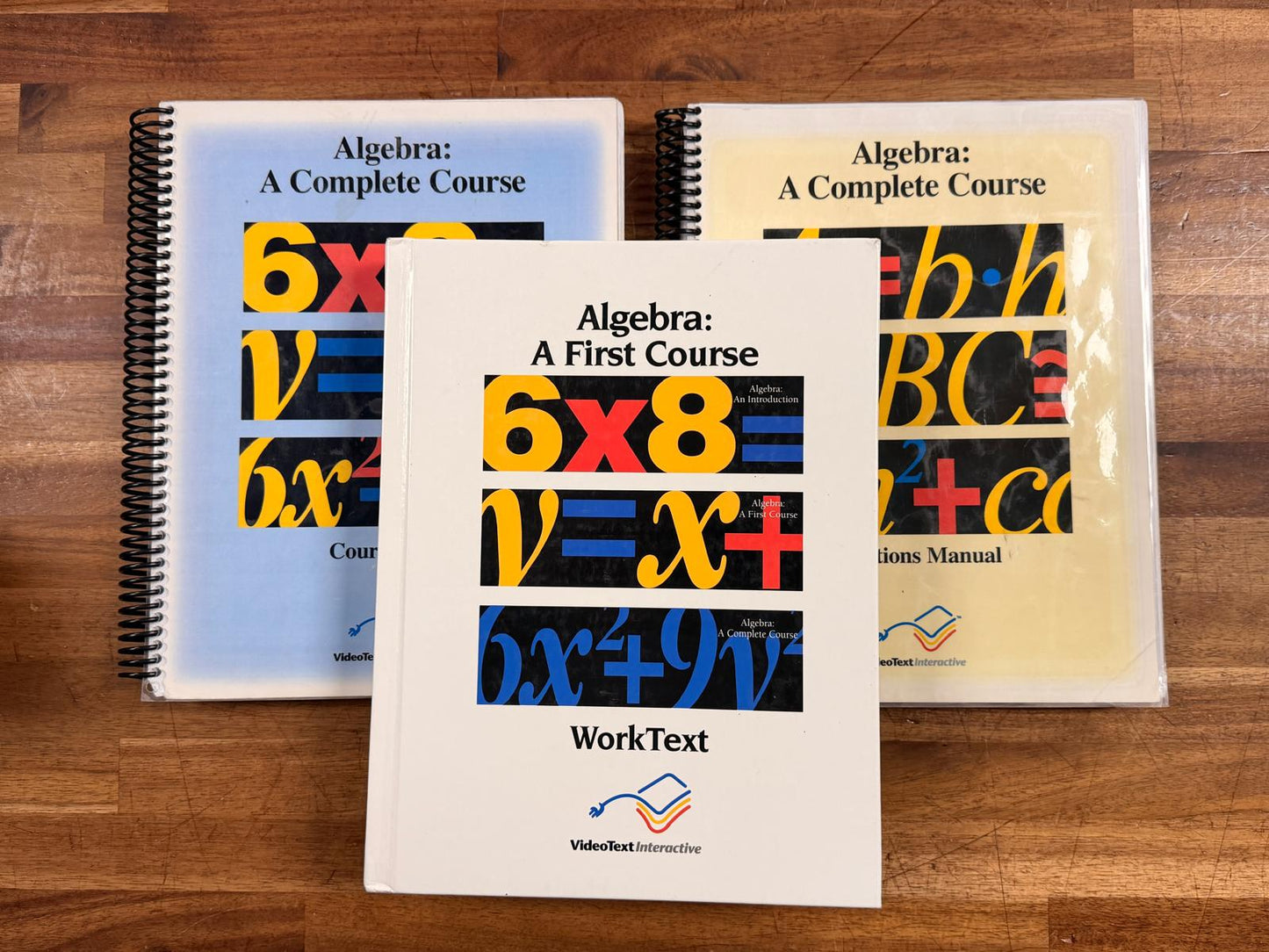 VideoText Interactive Algebra: A First Course – SET of 3
