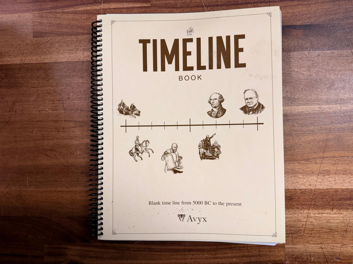 The Timeline Book by AVYX – Blank Timeline from 5000 BC to the Present