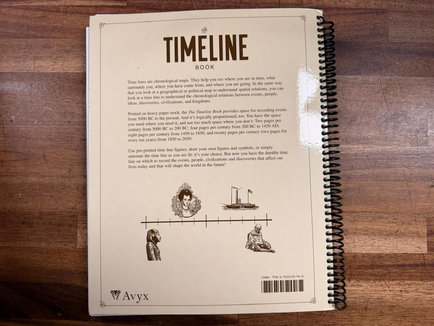 The Timeline Book by AVYX – Blank Timeline from 5000 BC to the Present