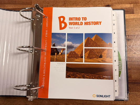 Sonlight Instructor's Guide - B Intro World History Year 1 of 2