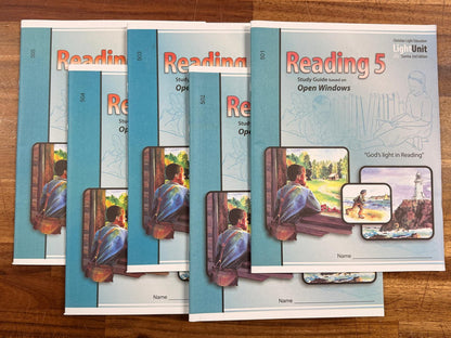 CLE Reading 5 SET - TG, Study Guides (501-505), and Open Windows Readre