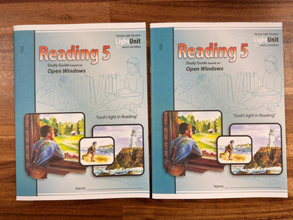Christian Light Education Reading 5 Study Guides (502–505)