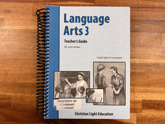 CLE Language Arts 3 Teacher's Guide - Sunrise 2nd Edition