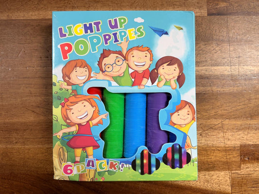Light Up Pop Tubes 6 pack (NEW)