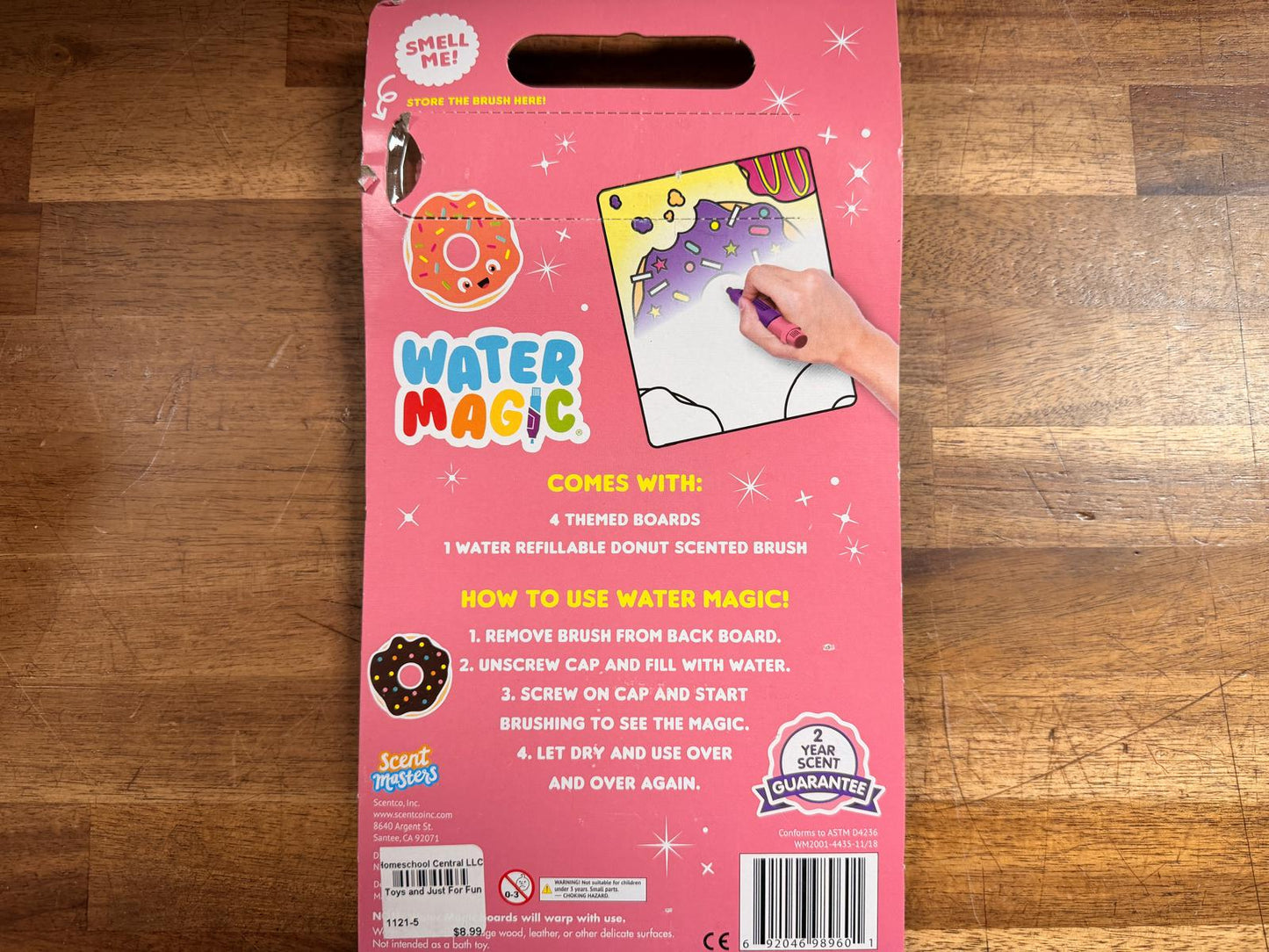 Water Magic Color Reveal Activity Book - Donut (NEW)