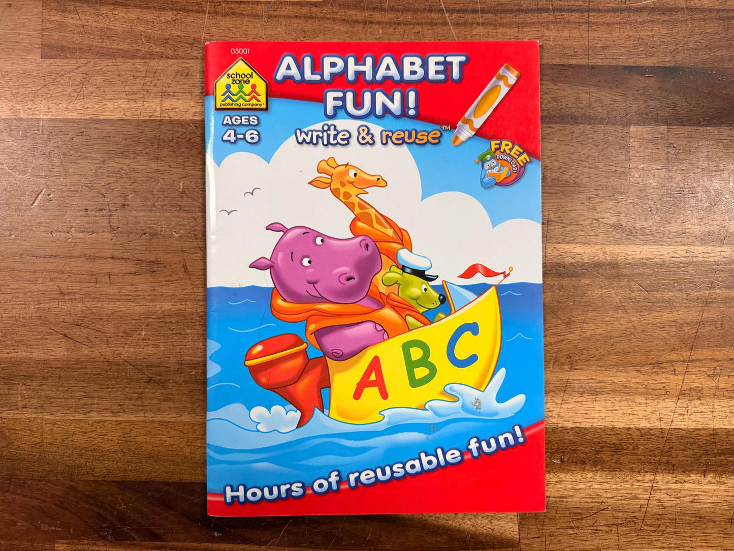 School Zone Alphabet Fun! Write & Reuse (Ages 4–6)