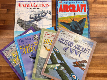 Flight & Aircraft Book Lot – Set of 6