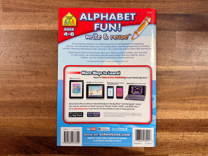School Zone Alphabet Fun! Write & Reuse (Ages 4–6)