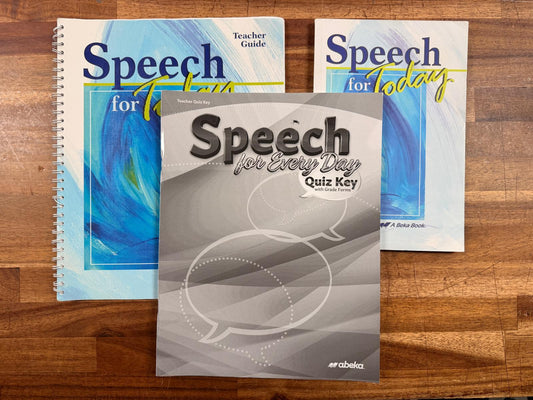 Abeka Speech for Today – Book Set of 3
