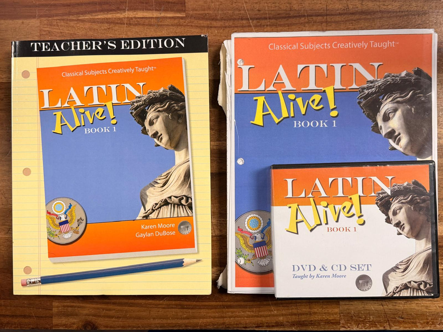 Latin Alive! Book 1 Set (Text + Teacher’s Ed + DVD/CD)
