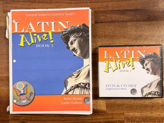 Latin Alive! Book 1 Set (Text + Teacher’s Ed + DVD/CD)