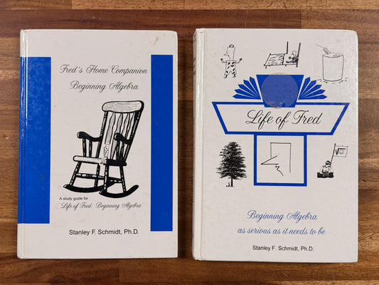 Life of Fred Beginning Algebra SET (Signed) - Txtbook & Home Companion