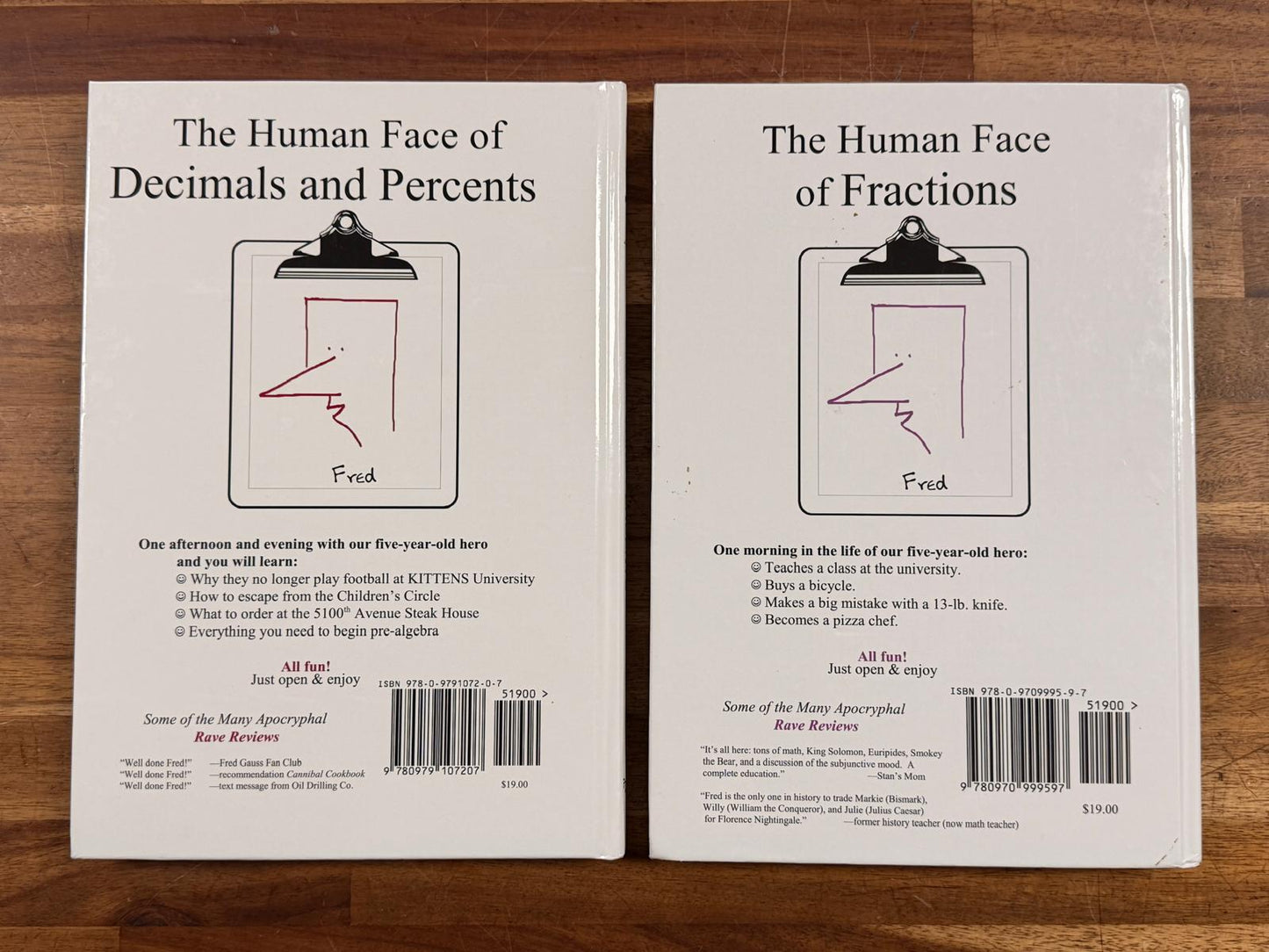 Life of Fred SET: Fractions & Decimals and Percents