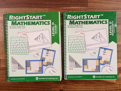 RightStart Mathematics Level D SET - Lessons & Worksheets