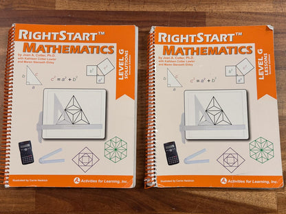 RightStart Mathematics Level G Worksheets 2nd Ed SET