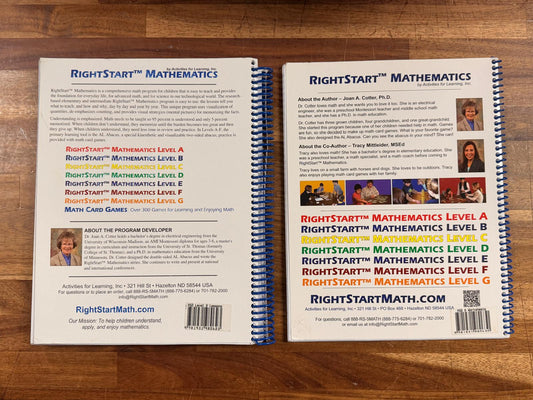 RightStart Mathematics 2nd Ed Lvl B SET - Lssns,Wkshts,Appnd