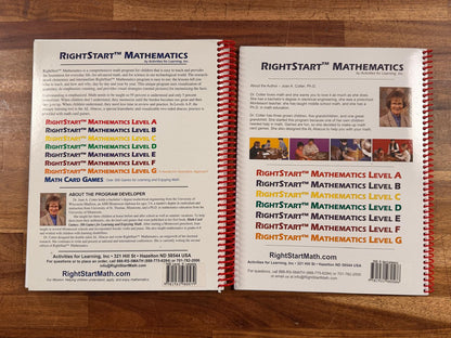 RightStart Mathematics Level A SET - Lessons & Worksheets