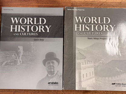 Abeka World History and Cultures LOT of 3 Keys