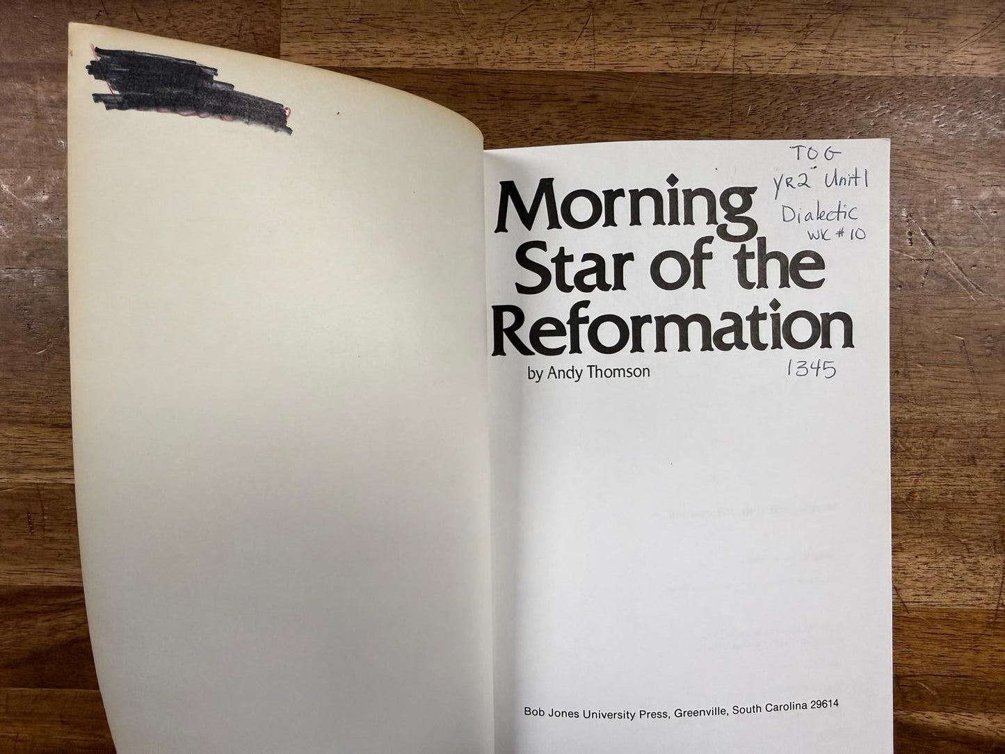 Morning Star of the Reformation - Andy Thomson, Good