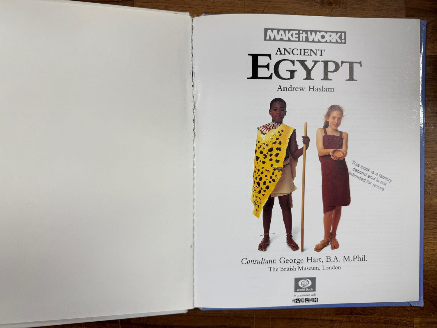 Ancient Egypt (Make It Work) by Andrew Haslam - Acceptable