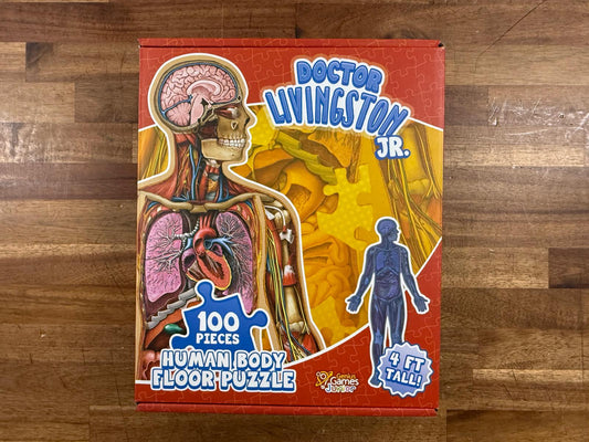 Dr Livingston Jr. Human Body Floor Puzzle 100 Pc Anatomy