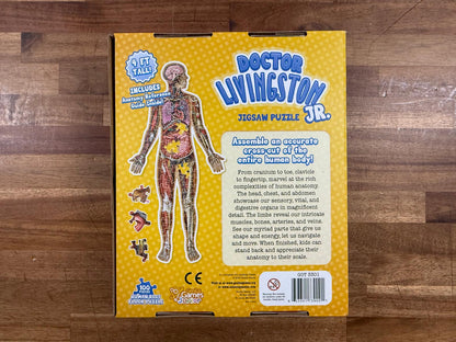 Dr Livingston Jr. Human Body Floor Puzzle 100 Pc Anatomy