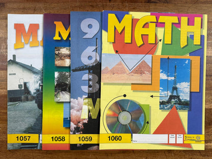 ACE School of Tomorrow Math 1057-1060 PACEs (Like New)