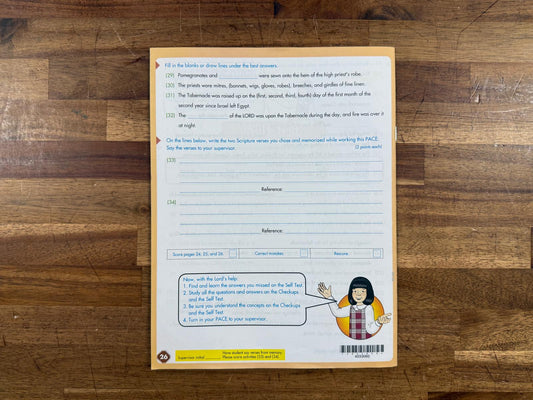 ACE School of Tomorrow Bible Reading 1060 PACE (Like New)