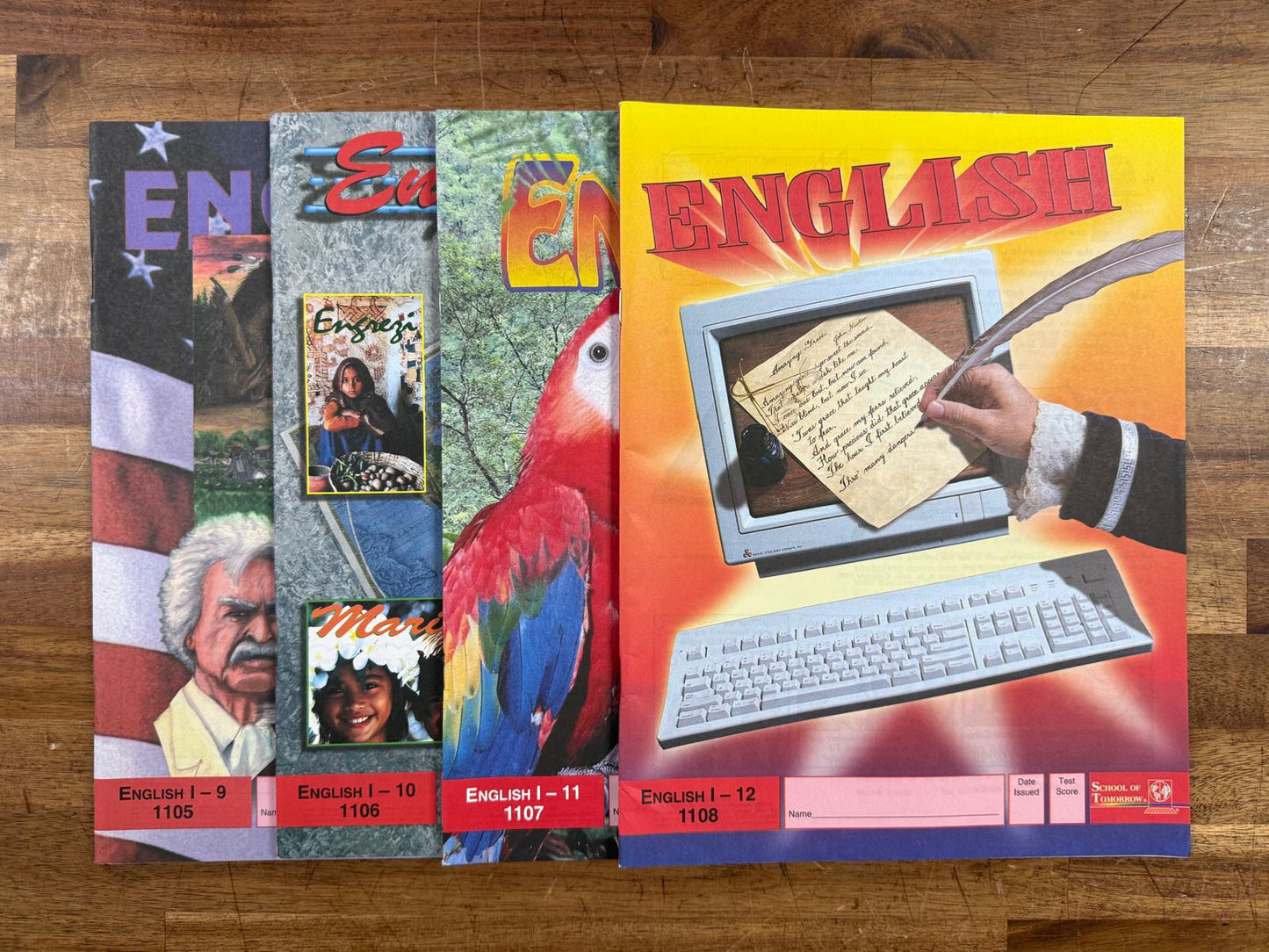 ACE School of Tomorrow English I 9-12 1105-1108 PACEs (Like New)