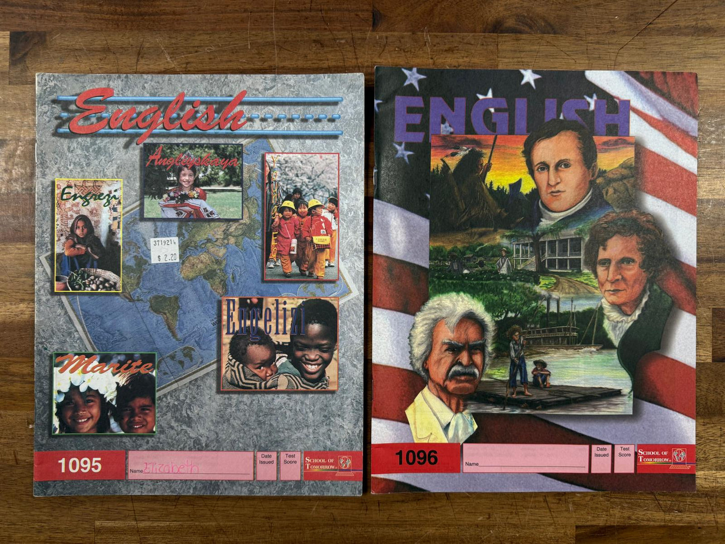 ACE School of Tomorrow English 1095-1096 PACEs (Good)