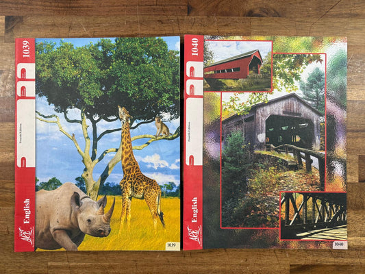 ACE School of Tomorrow English 1039-1040 PACEs (Like New)