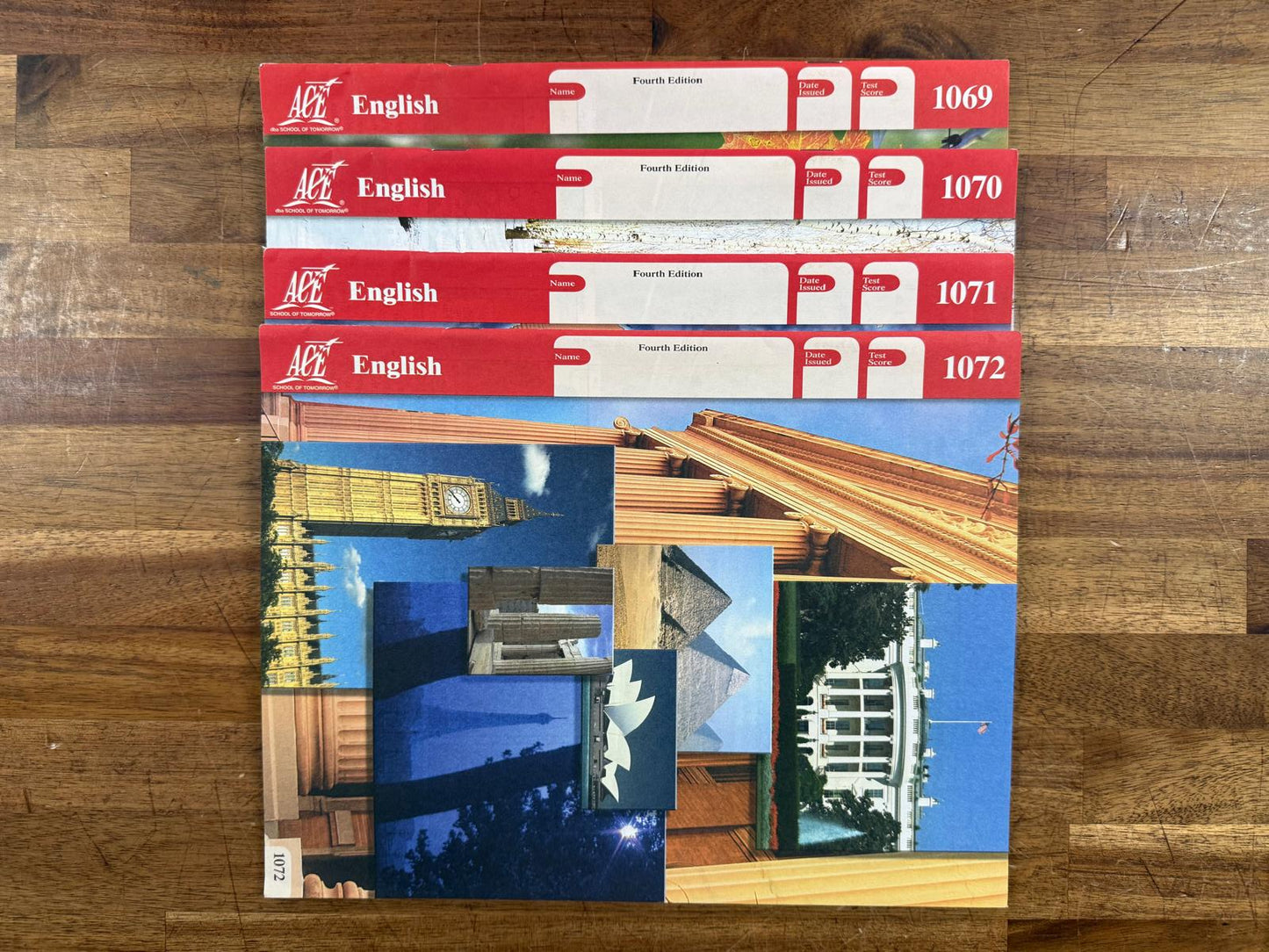 ACE School of Tomorrow English 1069-1072 PACEs(Like New)