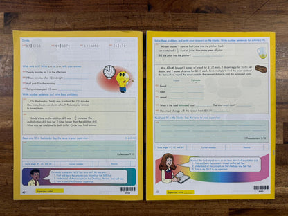 ACE School of Tomorrow Math 1057-1060 PACEs (Like New)