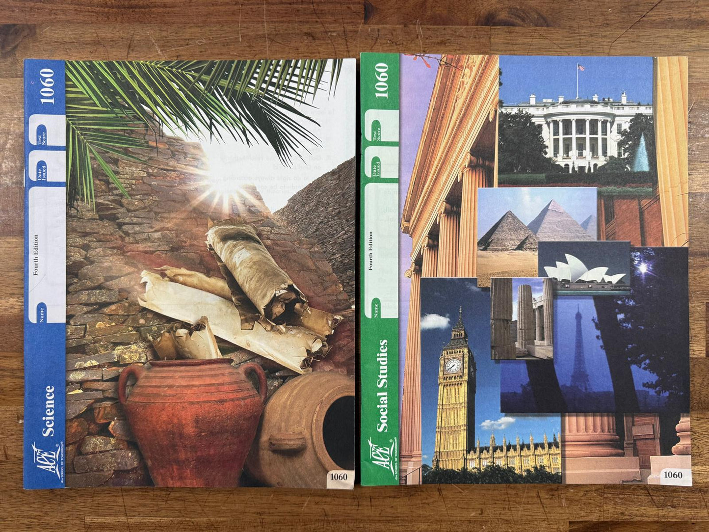 ACE PACEs 1060 SET: Science, Social Studies, Word Building (Like New)