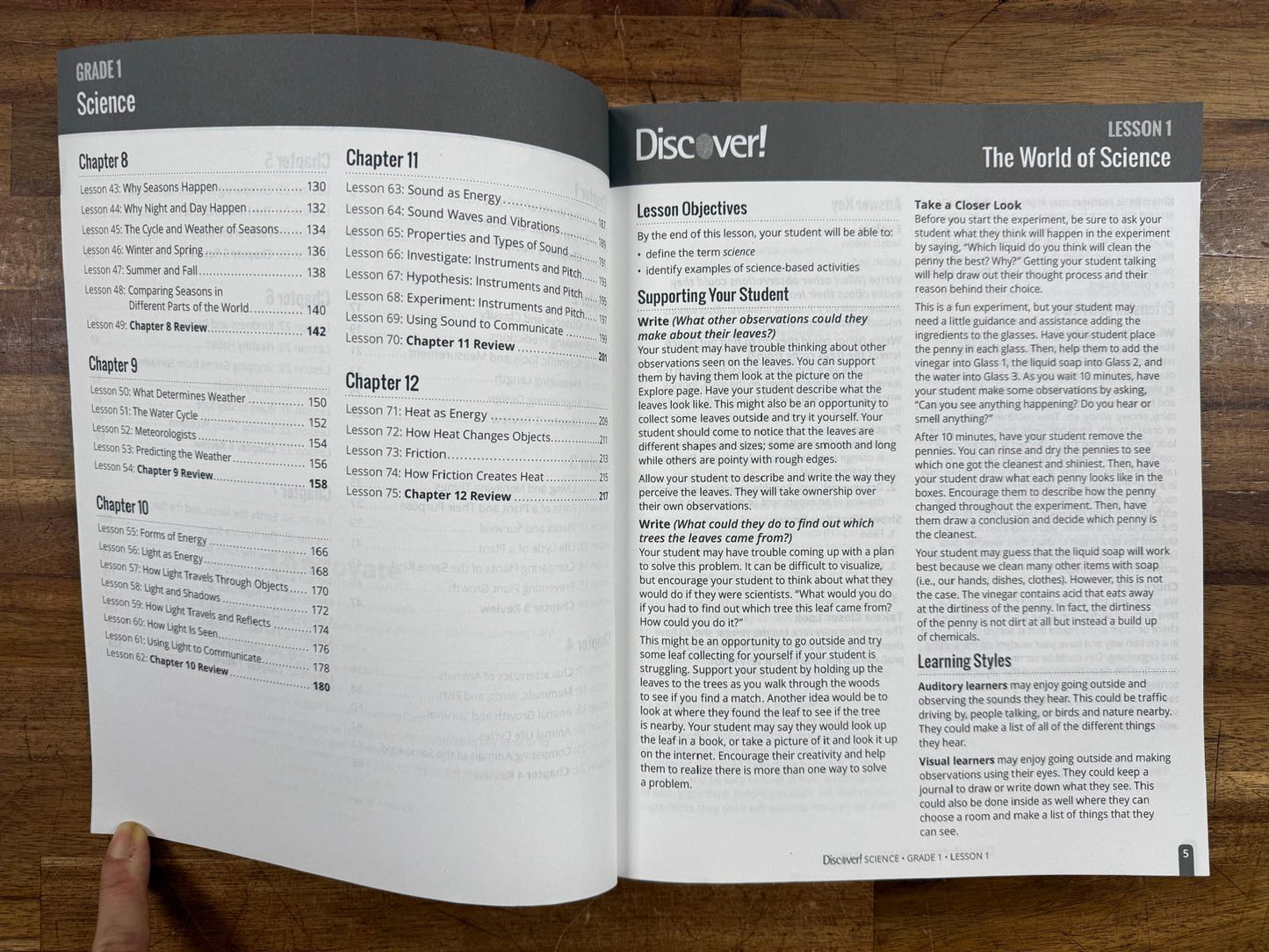 Discover! Science Grade 1 Instructor Guide (VG)