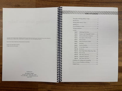 MFW Writing Skills for Today Level A (Good & Clean)