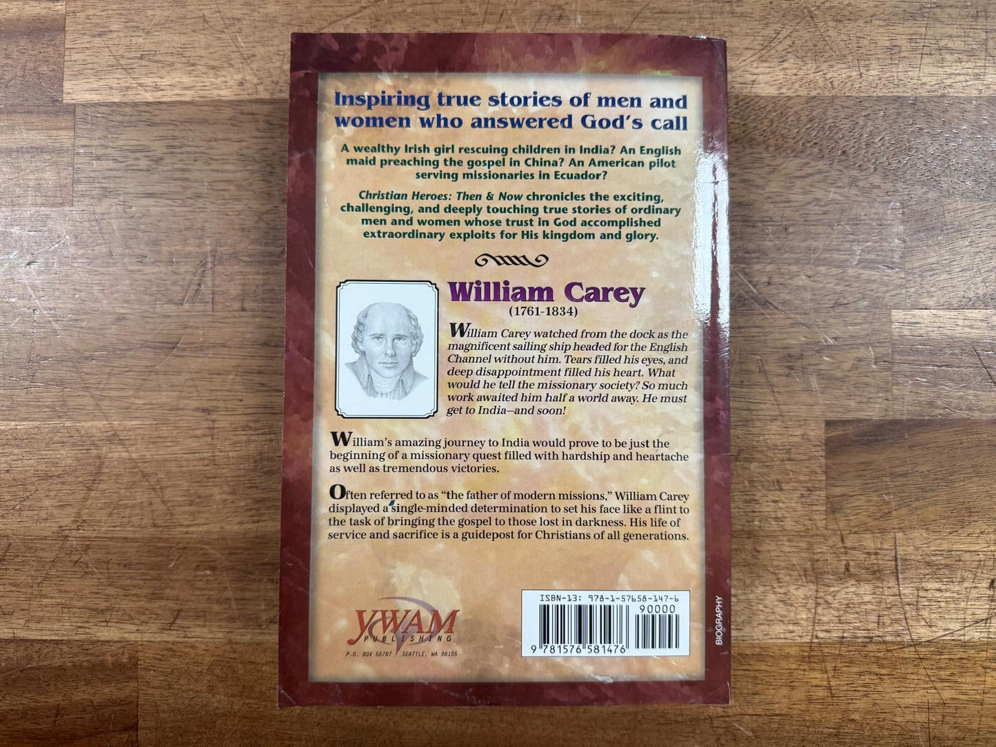 William Carey - Christian Heroes Then & Now (Good & Clean)