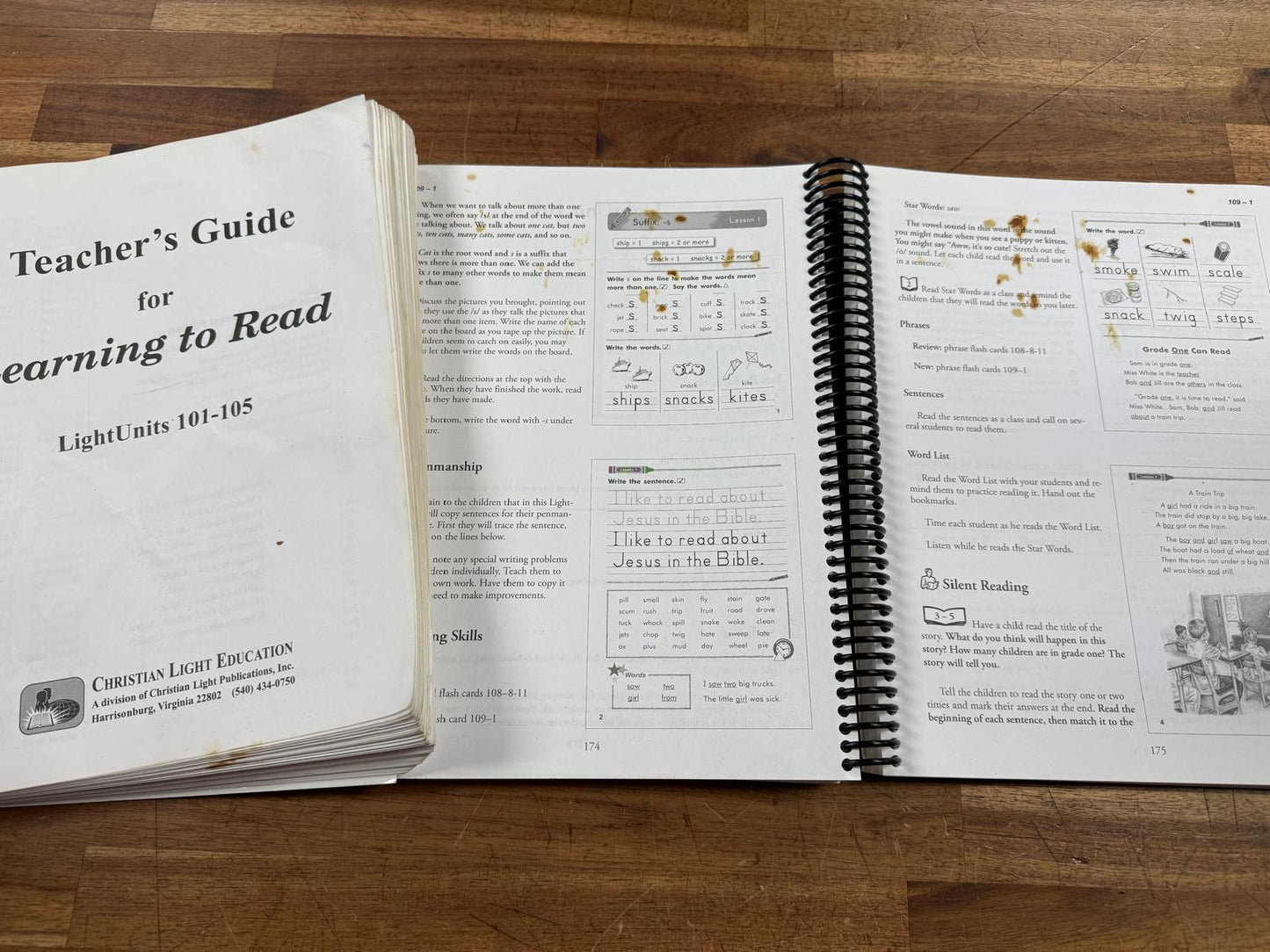 CLE Learning to Read Sunrise 2nd Ed TG 101-110 & 4 Light Units
