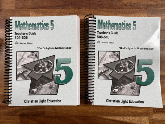CLE Math 501-510 Teacher Guide Sunrise Edition - Good & Clean