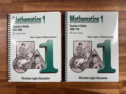 CLE Math 101-110 Teacher Guide Sunrise Edition - Good & Clean