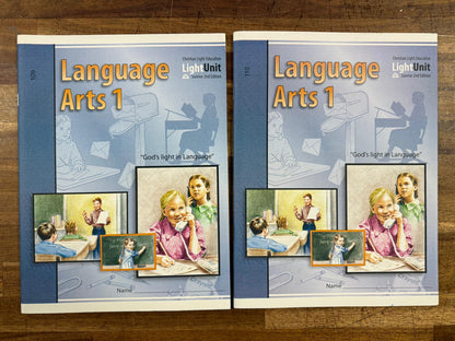 CLE Language Arts 1 2nd Ed 4 Light Units 107-110 - Unused & Clean