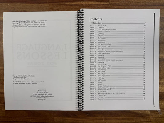 MFW Language Lessons for Today Grade 2 (Good & Clean)