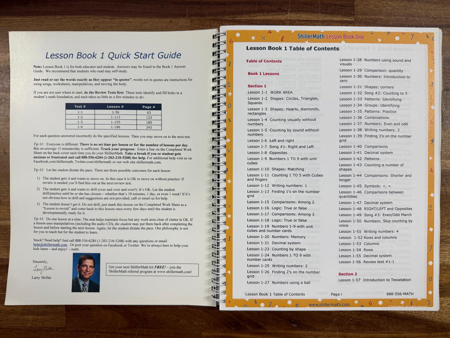 ShillerMath One SET: Lesson Book & Answer Guide - VG