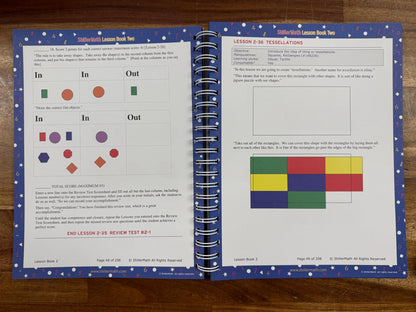ShillerMath Two SET: Lesson Book & Answer Guide - VG