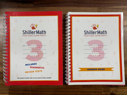ShillerMath Three SET: Lesson Book & Answer Guide - VG