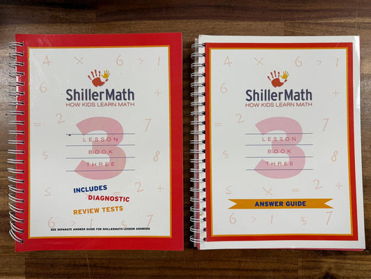 ShillerMath Three SET: Lesson Book & Answer Guide - VG