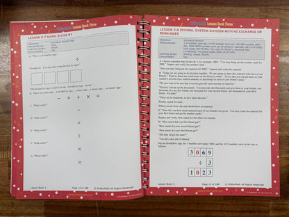ShillerMath Three SET: Lesson Book & Answer Guide - VG